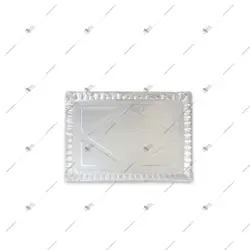 سینی 37 * 27 نقره ای