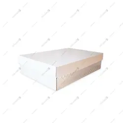 جعبه شیرینی یک و نیم کیلویی 23 *33 درب سفید
