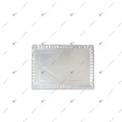 سینی 25 * 35 نقره ای
