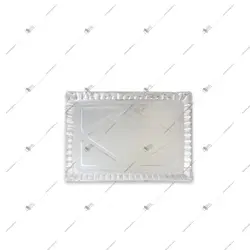 سینی 30 * 20 نقره ای