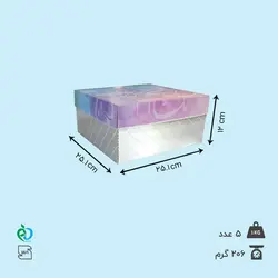 جعبه کیک تولد 25 * 25 طرح صنم
