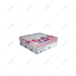 جعبه شیرینی یک کیلویی 23*23 طرح وانیلا