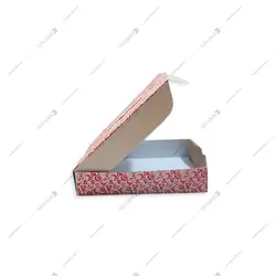 جعبه اسنک چهار جفتی دو رنگ چاپ