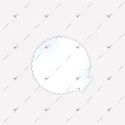 سینی کیک فانتزی قطر 23 سفید
