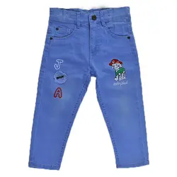 شلوار جین پسرانه JA آبی - فروشگاه اینترنتی مال لاین