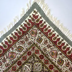 سفره قلمکار رومیزی مالمو طرح حلورده ای صادراتی مدل QHSA