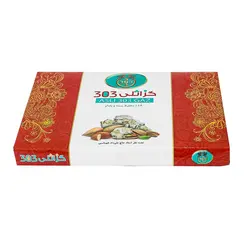 قیمت و خرید گز لقمه 18 درصد پسته و بادام اثلی بلداجی-400گرم - مالمو استور