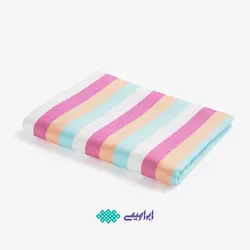 حوله مسافرتی مدل رنگین کمان برند ابراهیمی یزد سایز 110*160