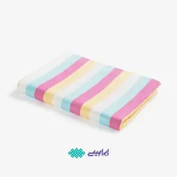 حوله مسافرتی مدل رنگین کمان برند ابراهیمی یزد سایز 110*160