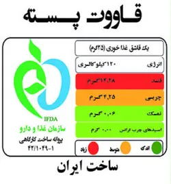 قاووت پسته 250 گرمی پنج نوش