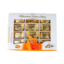 خرید حلوا سوهان بادامی 42 درصد فاقد شکر و روغن مبرهن خوانسار- 450 گرم