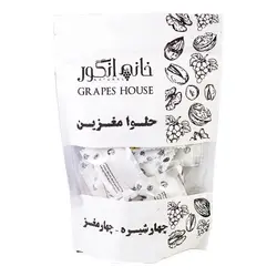 خرید حلوا مغزین چهار شیره و چهار مغز بردسکن برند خانه انگور - 200 گرم