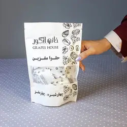 خرید حلوا مغزین چهار شیره و چهار مغز بردسکن برند خانه انگور - 200 گرم