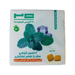 خرید آدامس گیاهی سقز با طعم نعنا یخی برند 20 تبریز -250 گرم