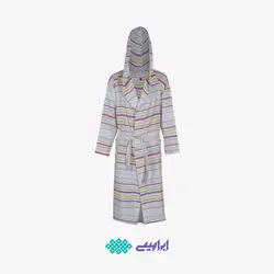 حوله تن پوش کلاه دار راه راه ابراهیمی لارج d