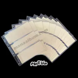 ورق آلبوم اسکناس 3 خانه زرد کم رنگ