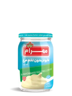 سس مایونز کم چرب بدون تخم مرغ مهرام