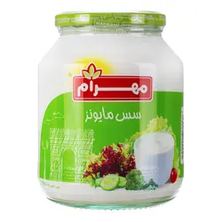 سس مایونز970گرم مهرام شیشه ای9عدد