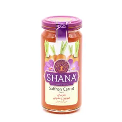 شانا مربا هویج زعفران شیشه بلند310گ