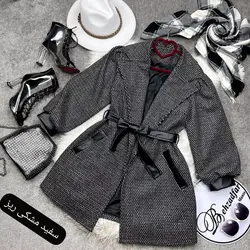 ۲۴۱ پالتو کمربند چرمی کد 241 - مانتو بهزاد فر