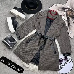 ۲۴۱ پالتو کمربند چرمی کد 241 - مانتو بهزاد فر