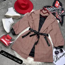 ۲۴۱ پالتو کمربند چرمی کد 241 - مانتو بهزاد فر