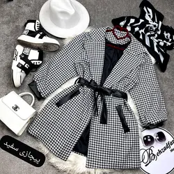 ۲۴۱ پالتو کمربند چرمی کد 241 - مانتو بهزاد فر