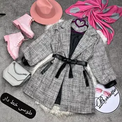 ۲۴۱ پالتو کمربند چرمی کد 241 - مانتو بهزاد فر