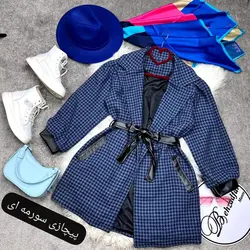 ۲۴۱ پالتو کمربند چرمی کد 241 - مانتو بهزاد فر