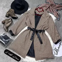 ۲۴۱ پالتو کمربند چرمی کد 241 - مانتو بهزاد فر