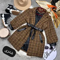 ۲۴۱ پالتو کمربند چرمی کد 241 - مانتو بهزاد فر