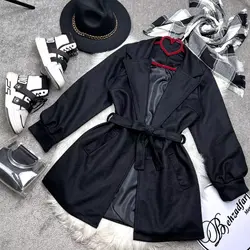 ۳۱۲ پالتو آستین پف کد 312 - مانتو بهزاد فر