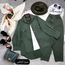 ۱۵۴ شومیز راه راه کد 154 - مانتو بهزاد فر