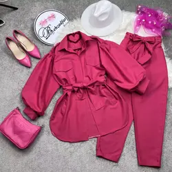 ۱۵۸ شومیز آستین پفی کد 158 - مانتو بهزاد فر