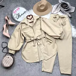 ۱۵۸ شومیز آستین پفی کد 158 - مانتو بهزاد فر