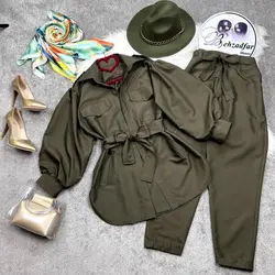 ۱۵۸ شومیز آستین پفی کد 158 - مانتو بهزاد فر