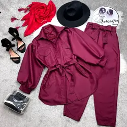 ۱۵۸ شومیز آستین پفی کد 158 - مانتو بهزاد فر