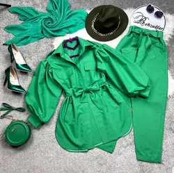 ۱۵۸ شومیز آستین پفی کد 158 - مانتو بهزاد فر