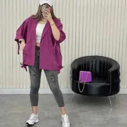 ۱۶۷ آستین حلقه و بندی کد 167 - مانتو بهزاد فر