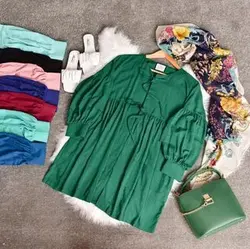 ۰۴۵ آستین فانوسی وال کد 045 - مانتو بهزاد فر