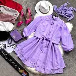 ۲۰۵ نازلی دو لایه و ژیله دار کد 205 - مانتو بهزاد فر