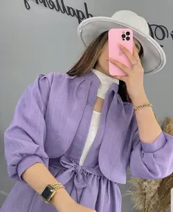 ۲۰۵ نازلی دو لایه و ژیله دار کد 205 - مانتو بهزاد فر