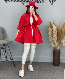 ۲۰۵ نازلی دو لایه و ژیله دار کد 205 - مانتو بهزاد فر