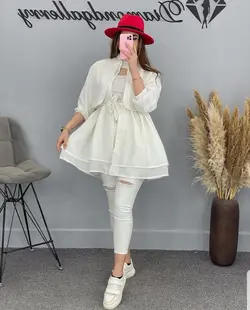 ۲۰۵ نازلی دو لایه و ژیله دار کد 205 - مانتو بهزاد فر