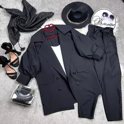 ۱۹۳ کت انگلیسی آستین پفی کد 193 - مانتو بهزاد فر