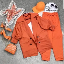 ۱۹۳ کت انگلیسی آستین پفی کد 193 - مانتو بهزاد فر