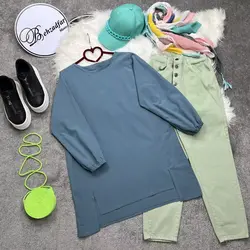 لنین جلو بسته کد 6549 - مانتو بهزاد فر