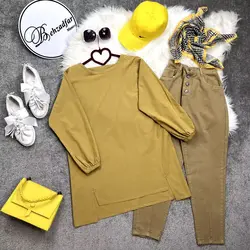 لنین جلو بسته کد 6549 - مانتو بهزاد فر