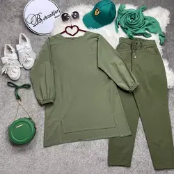 لنین جلو بسته کد 6549 - مانتو بهزاد فر