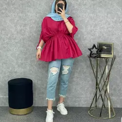 ۱۸۸ مانتو عروسکی کمرکش کد 188 - مانتو بهزاد فر